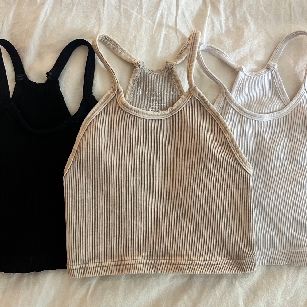 Free People Happiness Runs Crop Tank Bundle XS/S